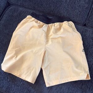 Adidas Men's Beige Athletic Shorts